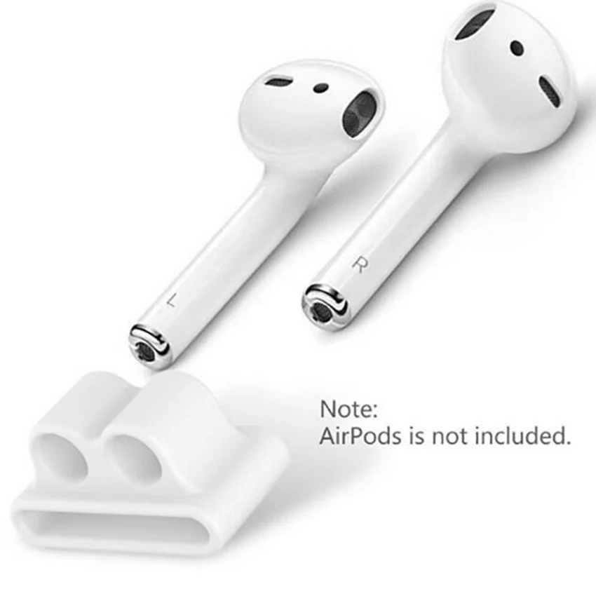 Силиконовый чехол держатель с защитой от потери для наушников AirPods 2 портативный