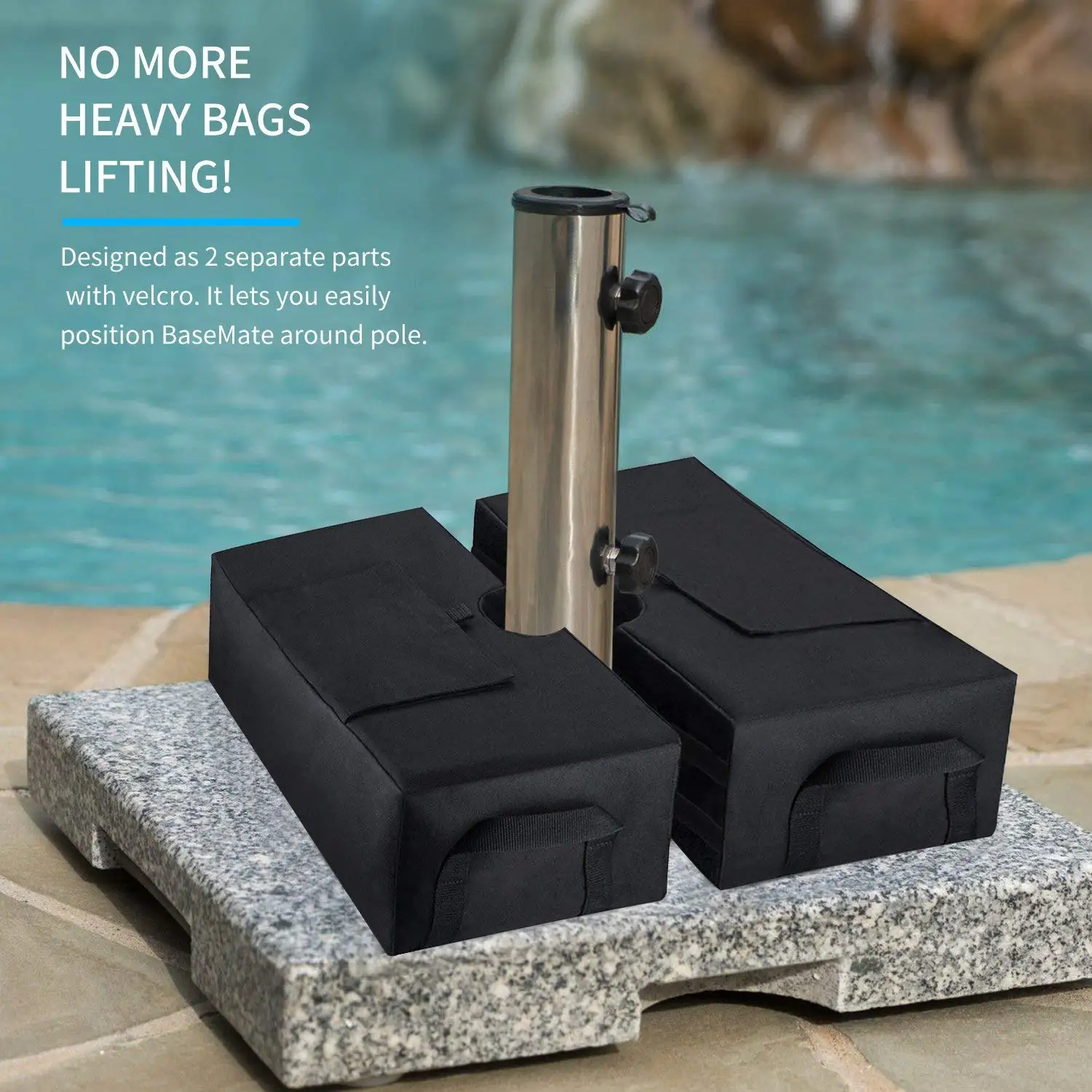 Promotion! Umbrella Base Weight 18 inch 2 PieceDetachable Sand Bag Fits Patio Beach Offset Cantilever &amp Standard O | Мебель