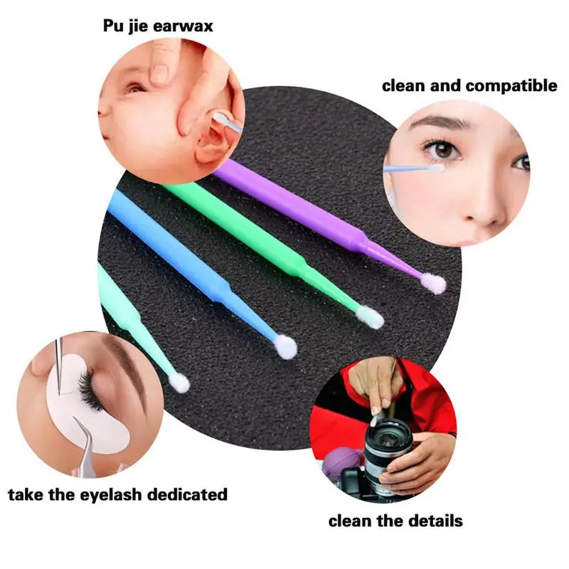 Щёточки для наращивания ресниц MicroBrush одноразовые щёточки щётки коррекции Micro Brush