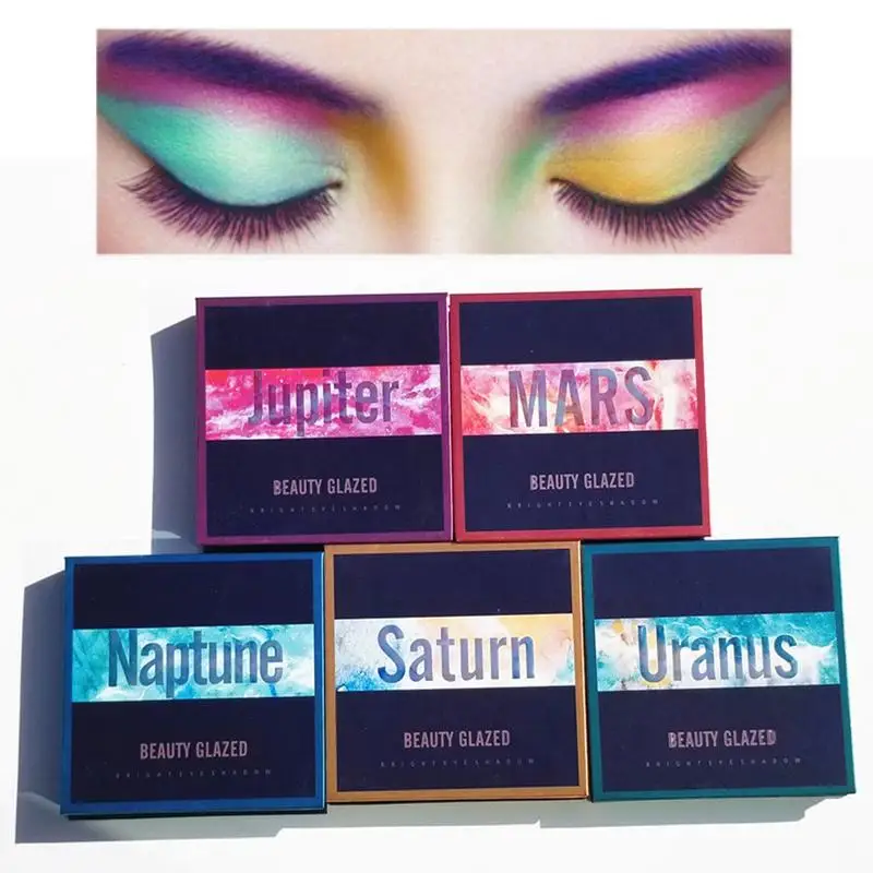 Beauty Glazed палитра теней для век 9 цветов макияжа мерцающие пигментированные тени
