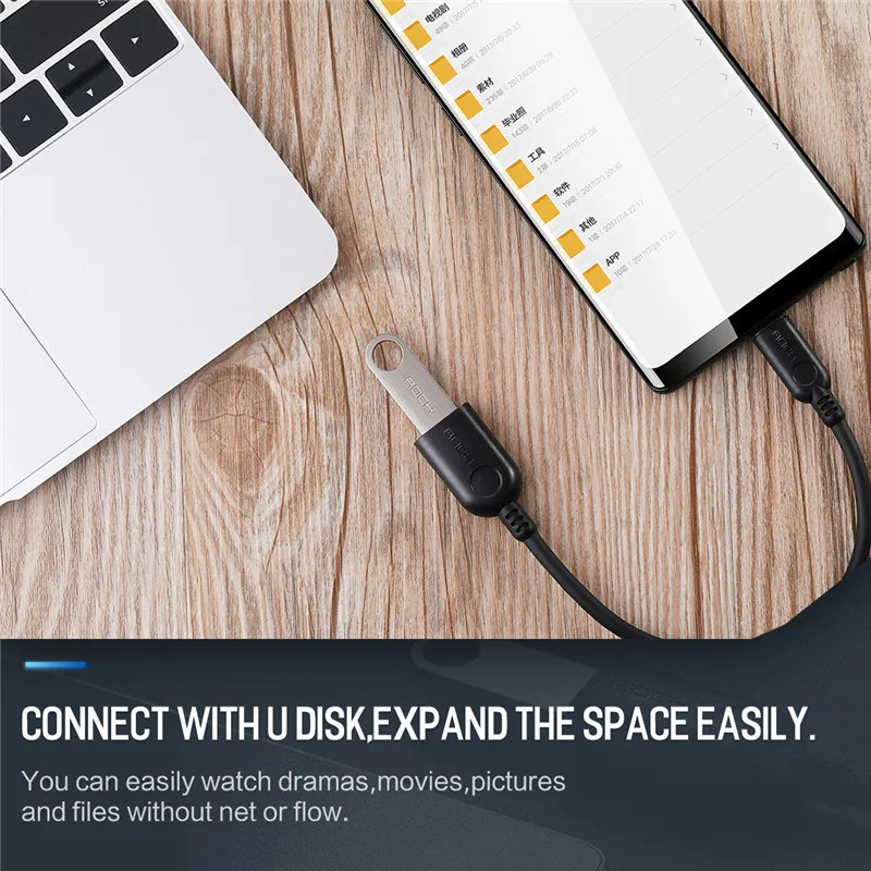 Рок Micro USB к Usb Otg адаптер для samsung Xiaomi huawei Micorusb 2 0 Женский конвертер мобильный