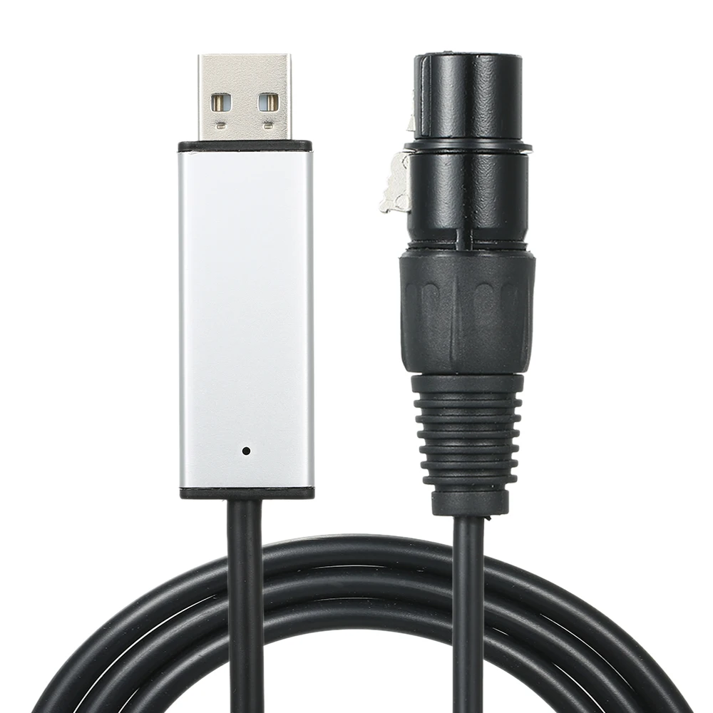 USB к адаптеру интерфейса DMX светодиодный DMX512 компьютерный ПК контроллер