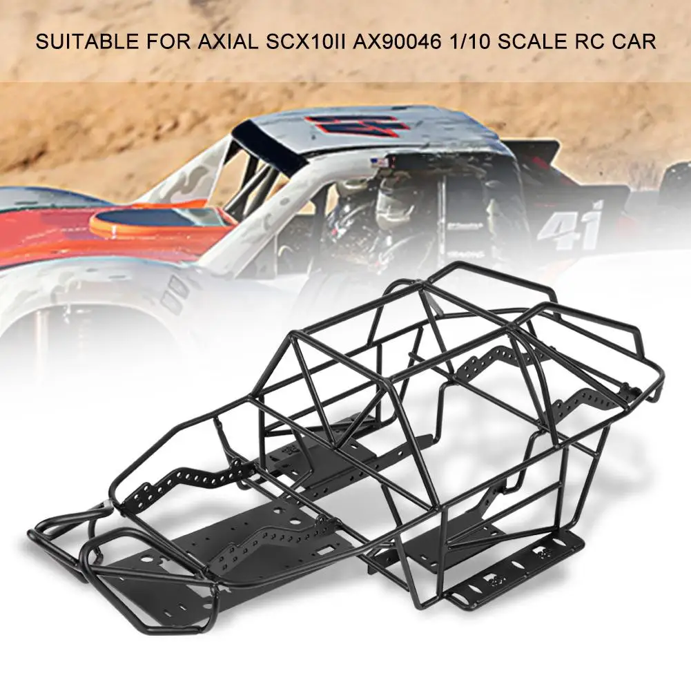 Черная фоторамка для радиоуправляемого автомобиля Axial SCX10II AX90046 масштаб 1/10 тонкие