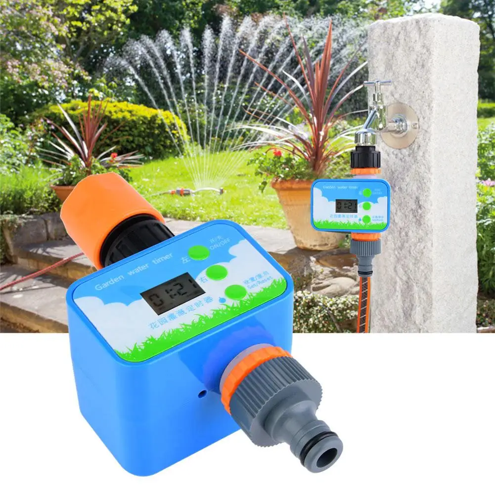 Automatic Garden Irrigation Timer Intelligent Flowers Watering Controller System LCD Digital | Дом и сад
