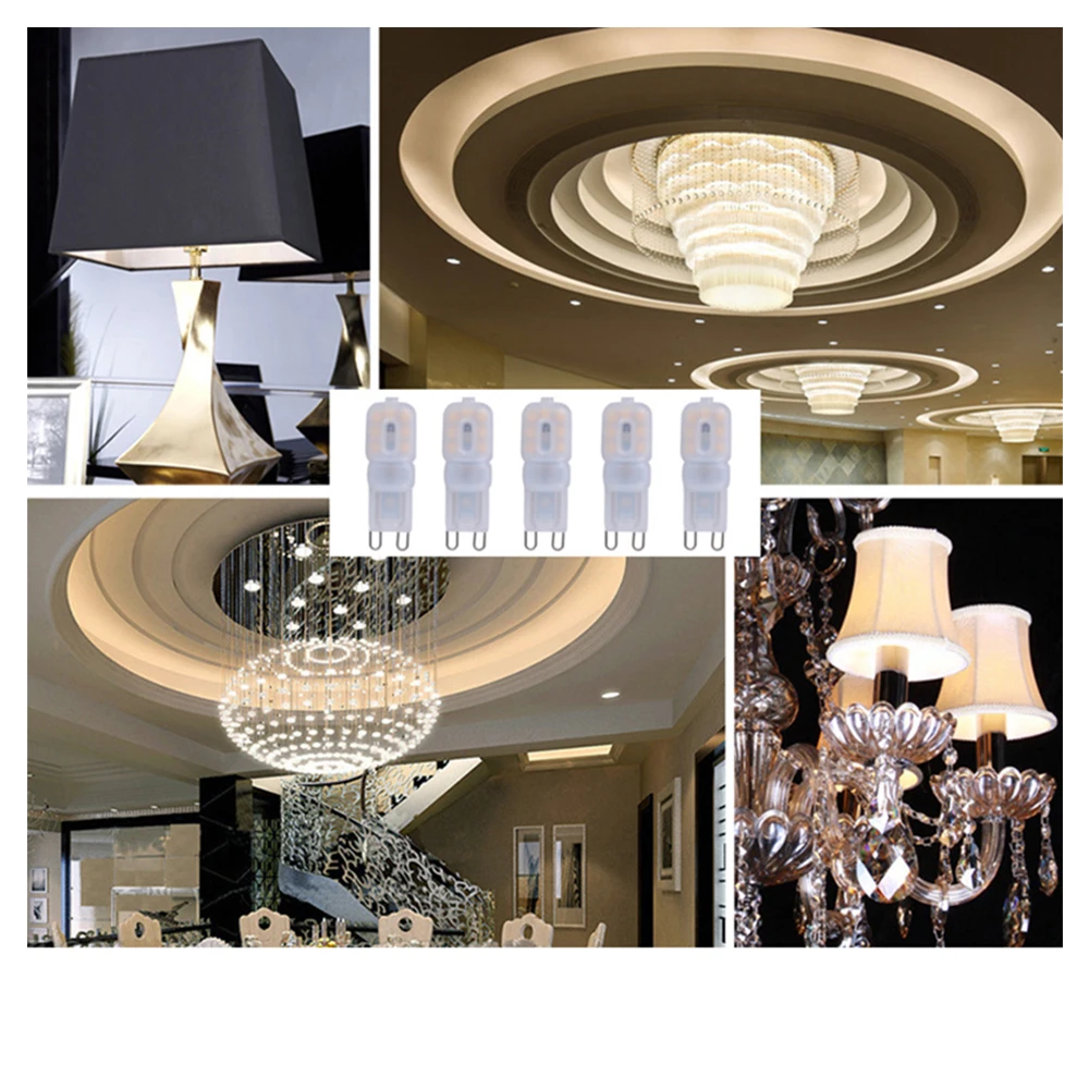 220В 14leds 22leds Dimmable G9 лампа Светодиодная SMD 2835 Led Свет замена галогенная люстра