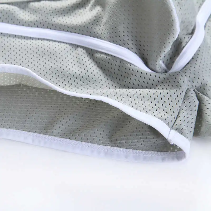 6 Pcs/Pack Men Underwear Breathable Mesh Boxers Sexy Men's Boxer Shorts Trunks Wholesale Comfortable Males Penis Pouch Underwear