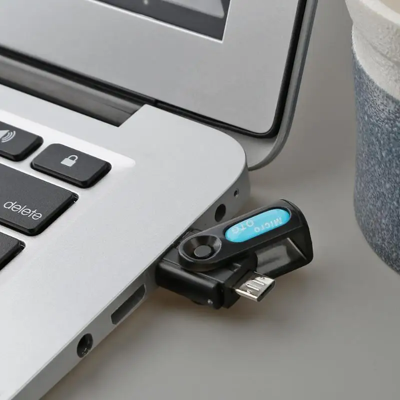 

2 в 1 USB OTG кардридер Поддержка Micro USB/ TF карта Micro USB папа к USB 2,0 Мужской Порт подключения для телефона/ПК