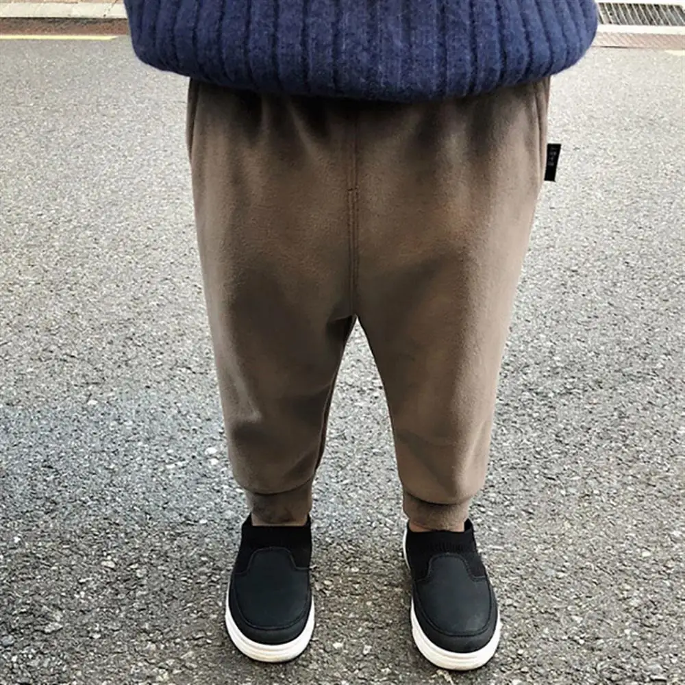 2018 штаны для мальчиков на осень и зиму бархатные детей 1 2 3 4 5 6 лет теплые брюки