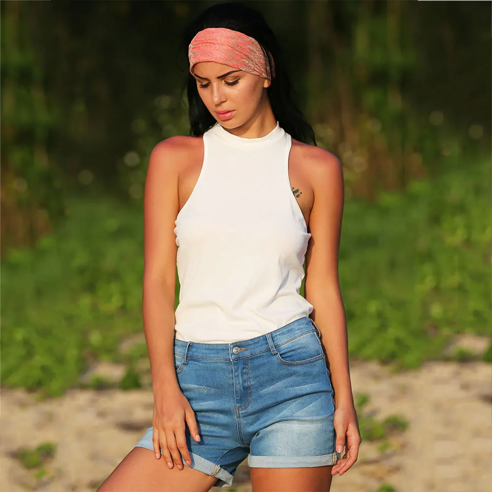 Spring Women Vest Sexy Top Sleeveless Knitted Simple Jewel Collar Knit Female Blouse Pullover Pull Femme Camis On Sale |