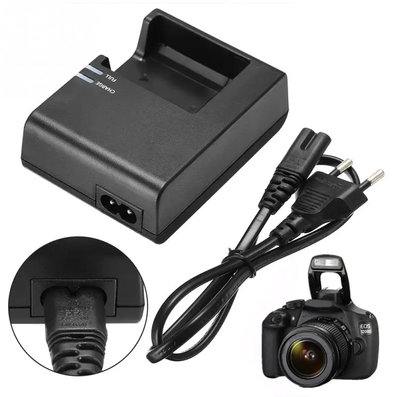 Портативное LC-E10C зарядное устройство для камеры Canon LP-E10 EOS 1100D 1200D Kiss X50 Rebel T3 с европейской вилкой индикатор заряда повторное зарядное устройство