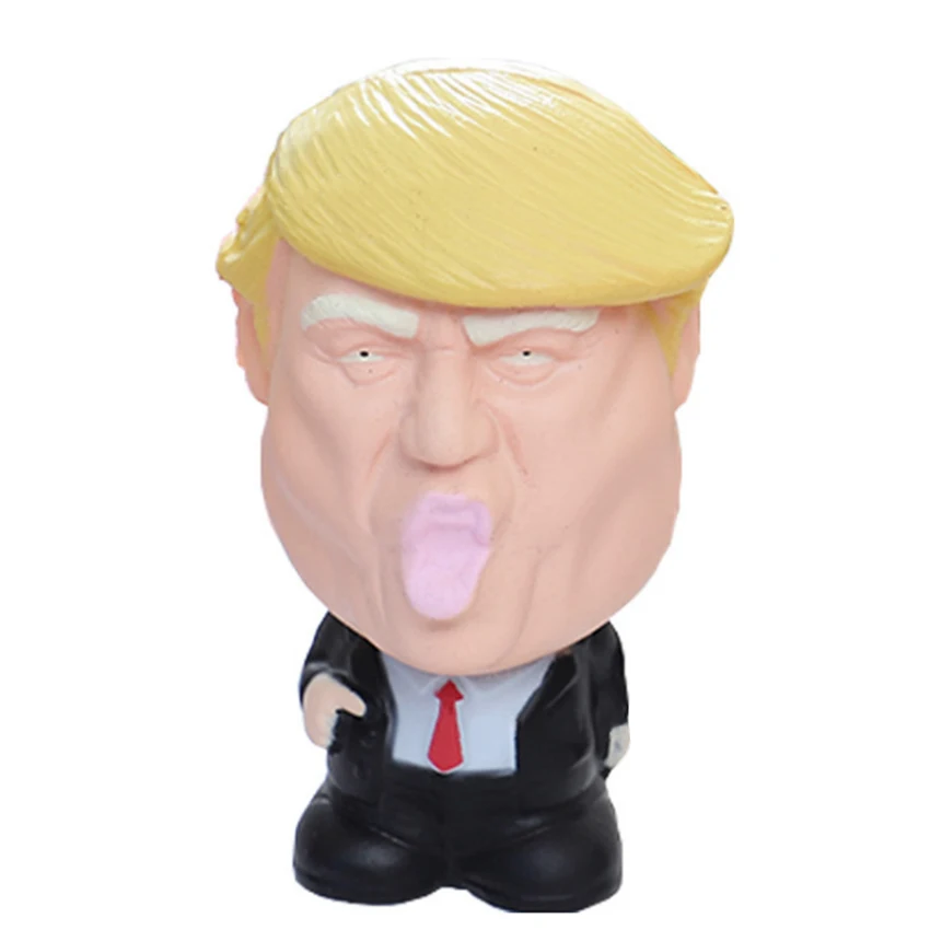 Jumbo Donald Trump Squishy Slow Rising Phone Strap Squeeze Toy Novelty Stress Relief Kids Doll Decor Squeeze Fun Joke Props Gift