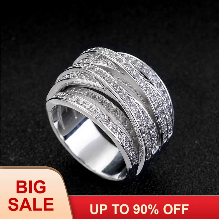 Victoria Wieck Lovers Jewelry Pave set 140pcs AAAAA zircon cz wedding band rings for women White Gold Filled Female Ring | Украшения и