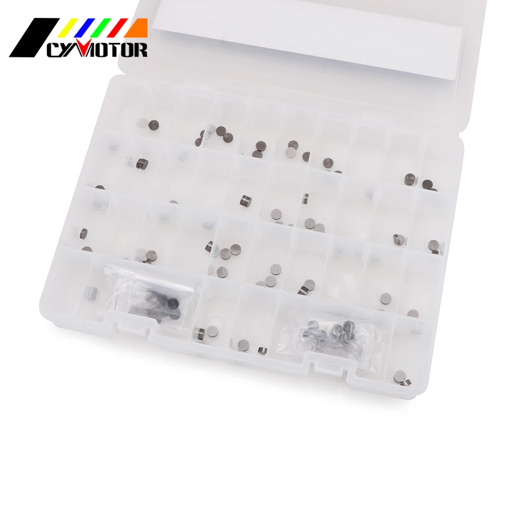 

Motorcycle 141Pcs 7.48mm Engine Parts Adjustable Valve Shim Kit For KAWASAKI ZG1000A ZL1000A ER-6N KL250 KLX250R KLX300R