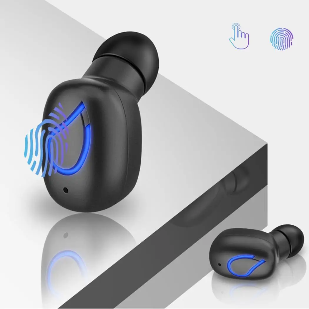 Шум снижение мини беспроводные наушники bluetooth гарнитура 100 часов 3 8 г