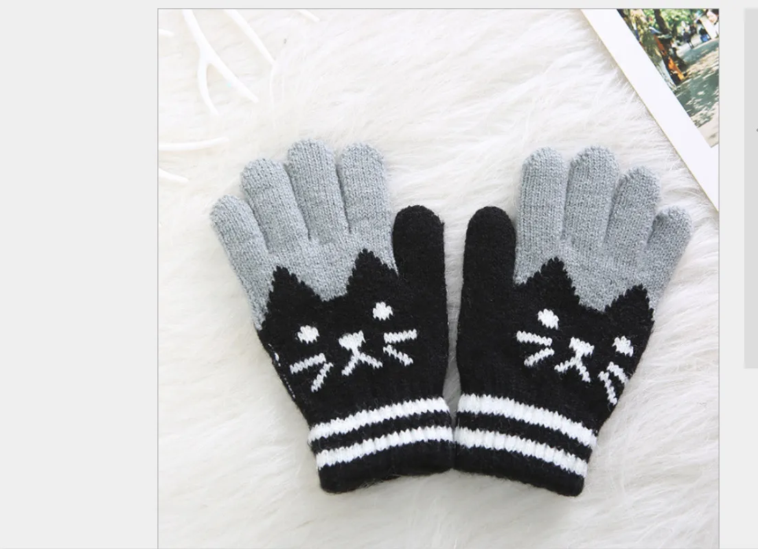 New Child Kids Baby Girls Boys Gloves Toddler Knitted Winter Warm Thick Magic Mittens | Мать и ребенок