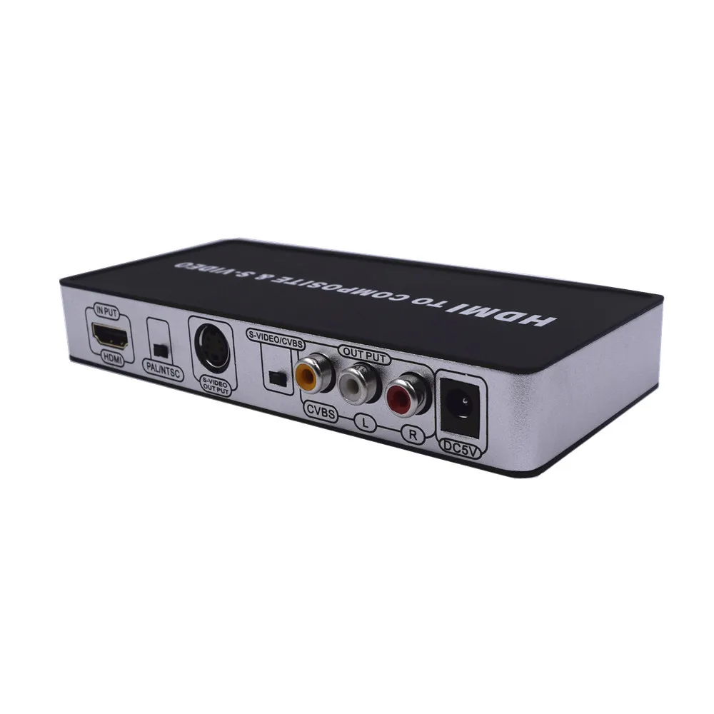 HDMI в AV + SVIDEO видео HD конвертер штепсельная вилка ЕС матричный коммутатор |