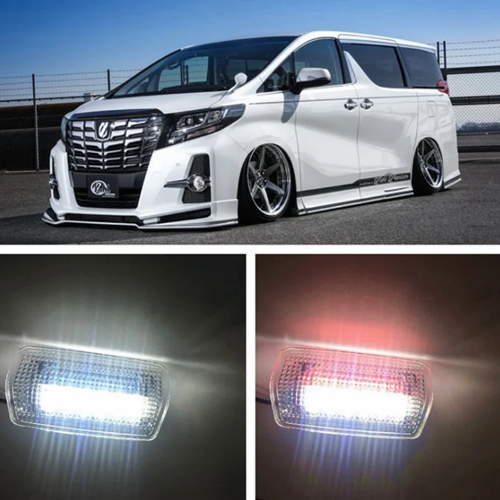 2 шт. полный светодиодный светильник с боковой дверью для Lexus IS ES LS RX GX LX GS, Toyota Camry Sienna Limited Venza Land Cruiser