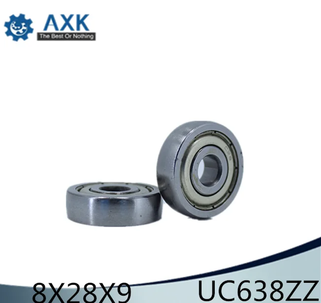 UC638ZZ подшипник 8*28*8 мм (4 шт.) ABEC-1 Класс C28 CS638Z миниатюрный UC 638 ZZ шариковые