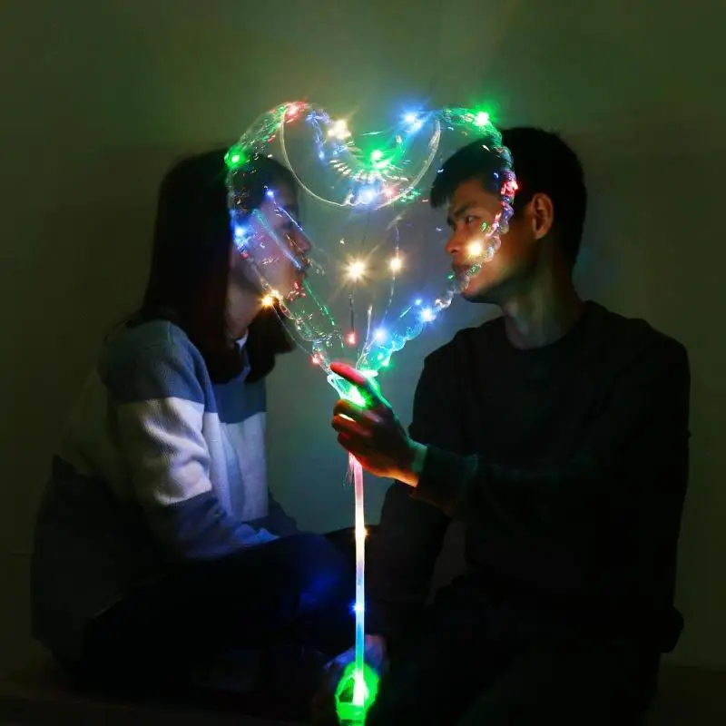 18 дюймов световой светодио дный Bubble шар 3 м воздушный строки Декор|Воздушные шары