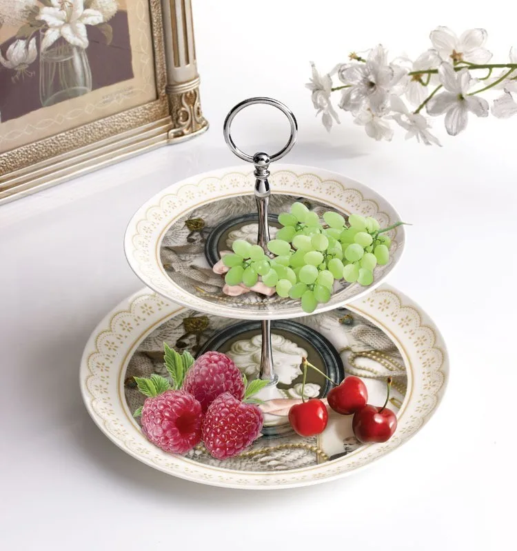 3 Tier Heart shape Cake Fruit Metal Plate Stand Fitting Hareware Handle Kitchen Accessories | Дом и сад