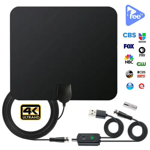 200mile диапазон антенны ТВ цифровой HD Skylink 4K Крытый HDTV 1080P усиленный бустер