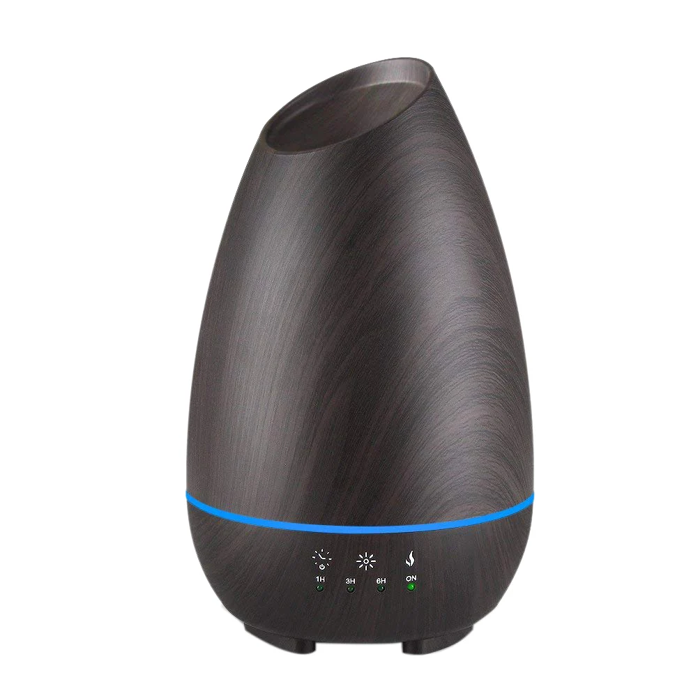 500ml Aromatherapy Essential Oil Diffuser Wood Grain Aroma Diffusers Cool Mist With Press Control Timer Adjustable 7 Colo | Бытовая