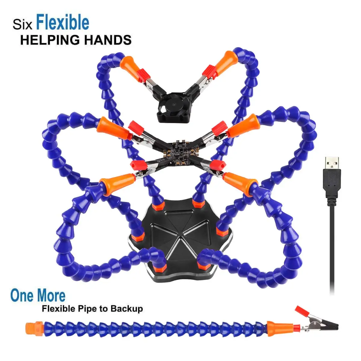 Flexible Helping Hands Soldering Third Hand Station Tool( Non-Slip Aluminum Base Built In Trays Heat Resistant Cover | Инструменты