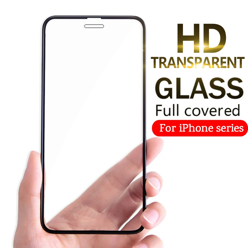 Защитное стекло закаленное 9D для iPhone X XS Max XR 6 7 8 Plus|Защитные стёкла и плёнки