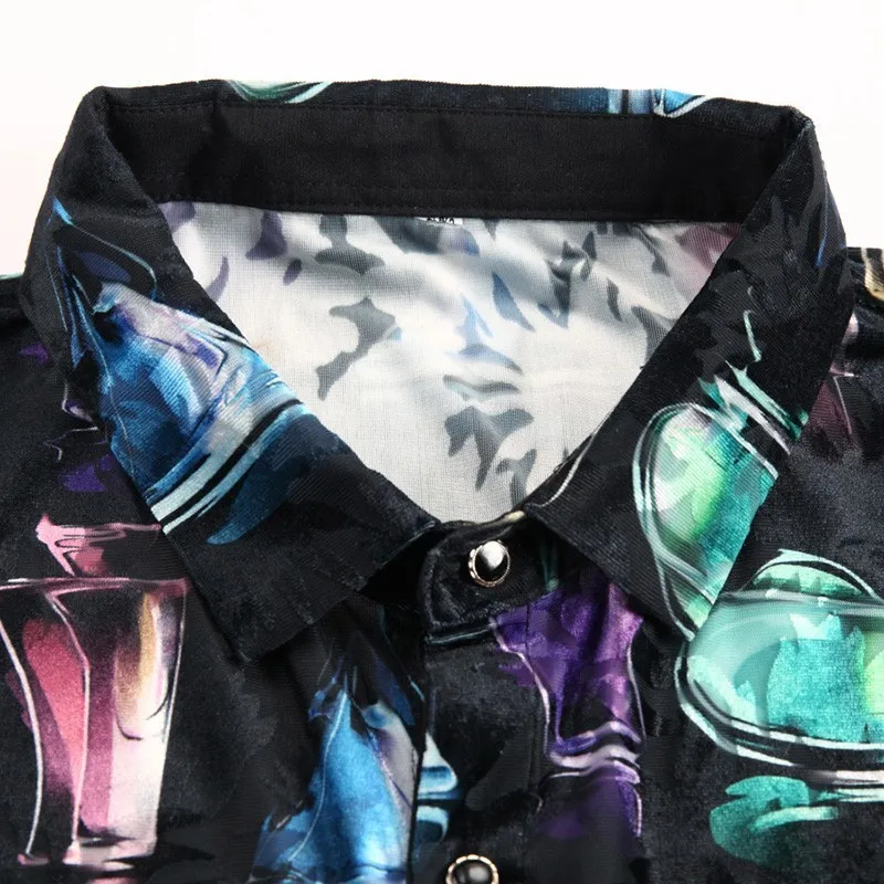 Рубашка с коротким рукавом Camisa Hombre прозрачная гавайская 2019|Повседневные рубашки|