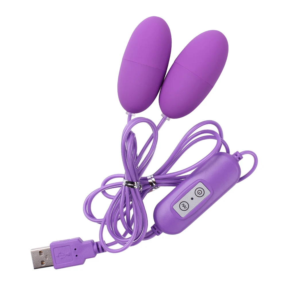 Двойной вибратор ватин 12 частот USB Стимулятор клитора секс игрушки для женщин