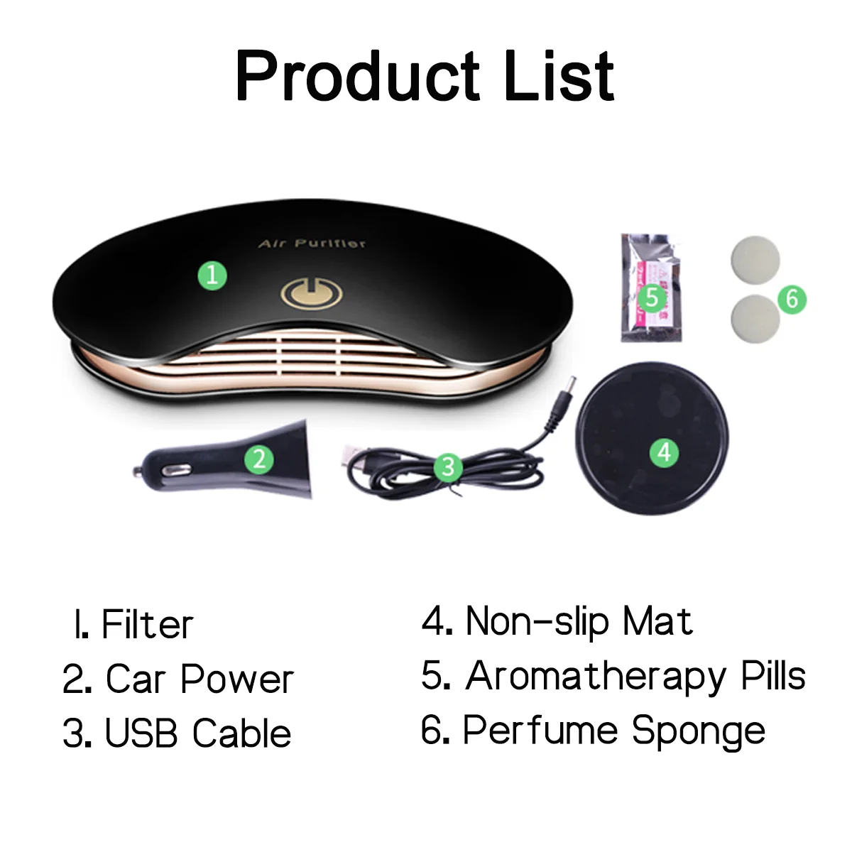 Очиститель воздуха для автомобиля PM2.5 формальдегид очиститель ионизатор