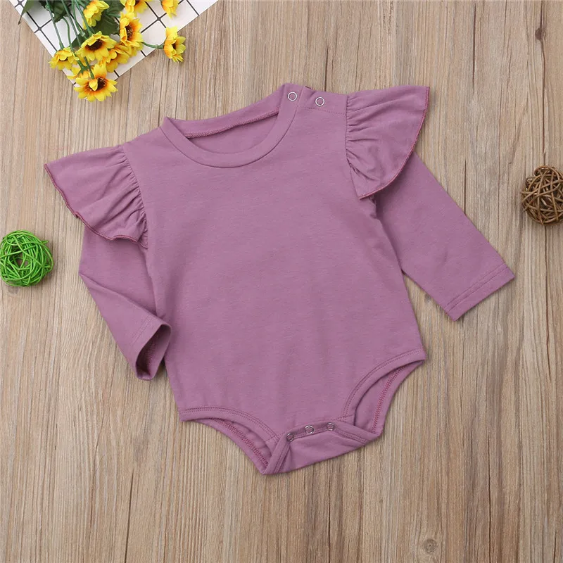 Боди для новорожденных девочек одежда из хлопка ropa bebe боди в горошек с длинными