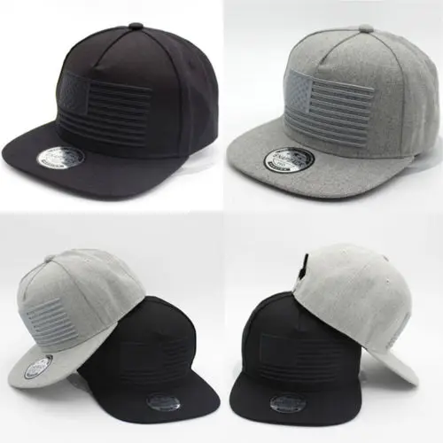 Мужская бейсбольная Кепка Snapback новая черная простая в стиле хип хоп Регулируемая