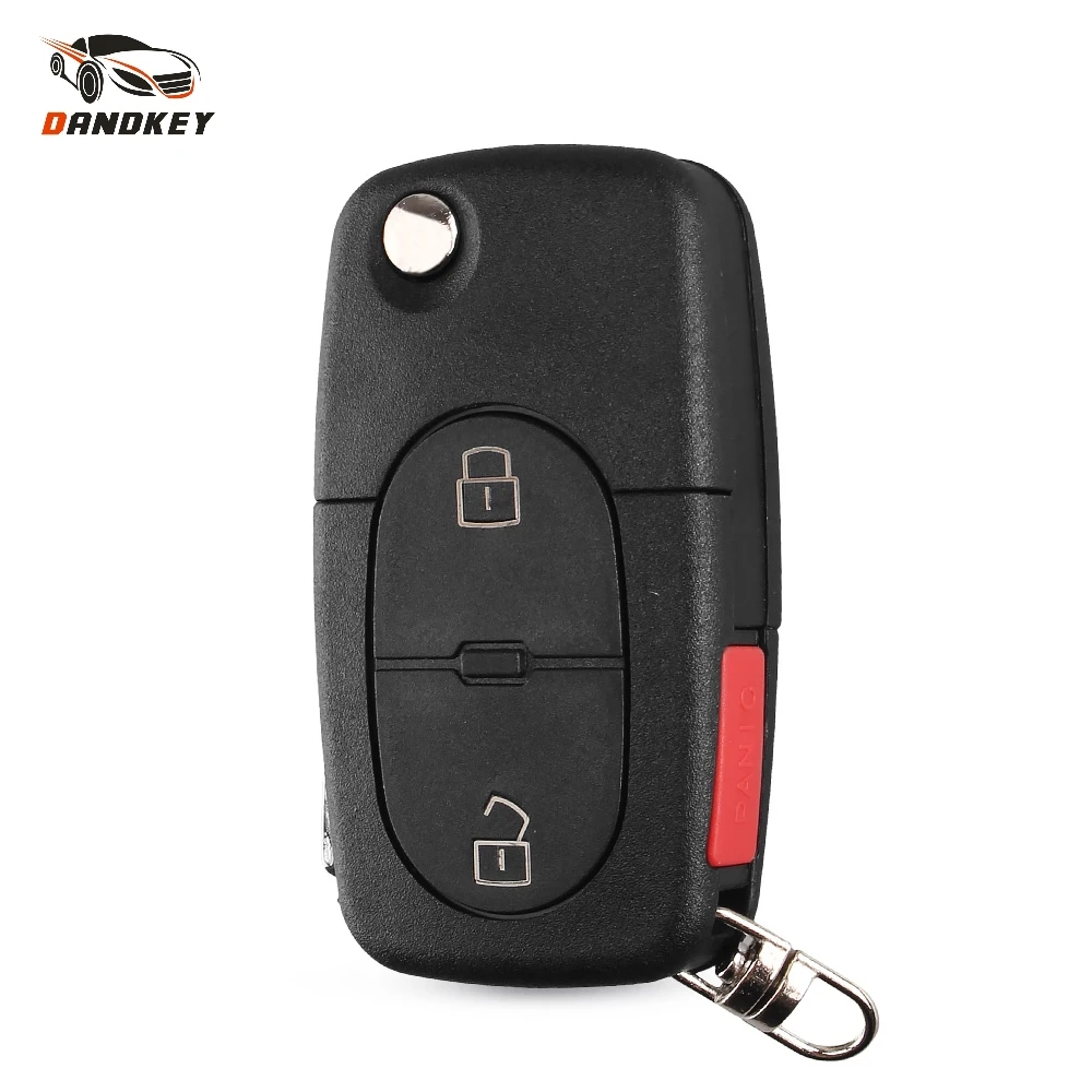 Чехол Dandkey CR1620 для ключа держателя аккумулятора Audi A2 A3 A4 A6 старые модели 2 + 1 3
