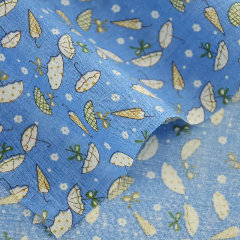 White Umbrella Style 100% Cotton Fabric Cloth for Doll's DIY Clothing Tissue Telas Tecido Patchwork Fat Quarter Art Work Sewing | Дом и