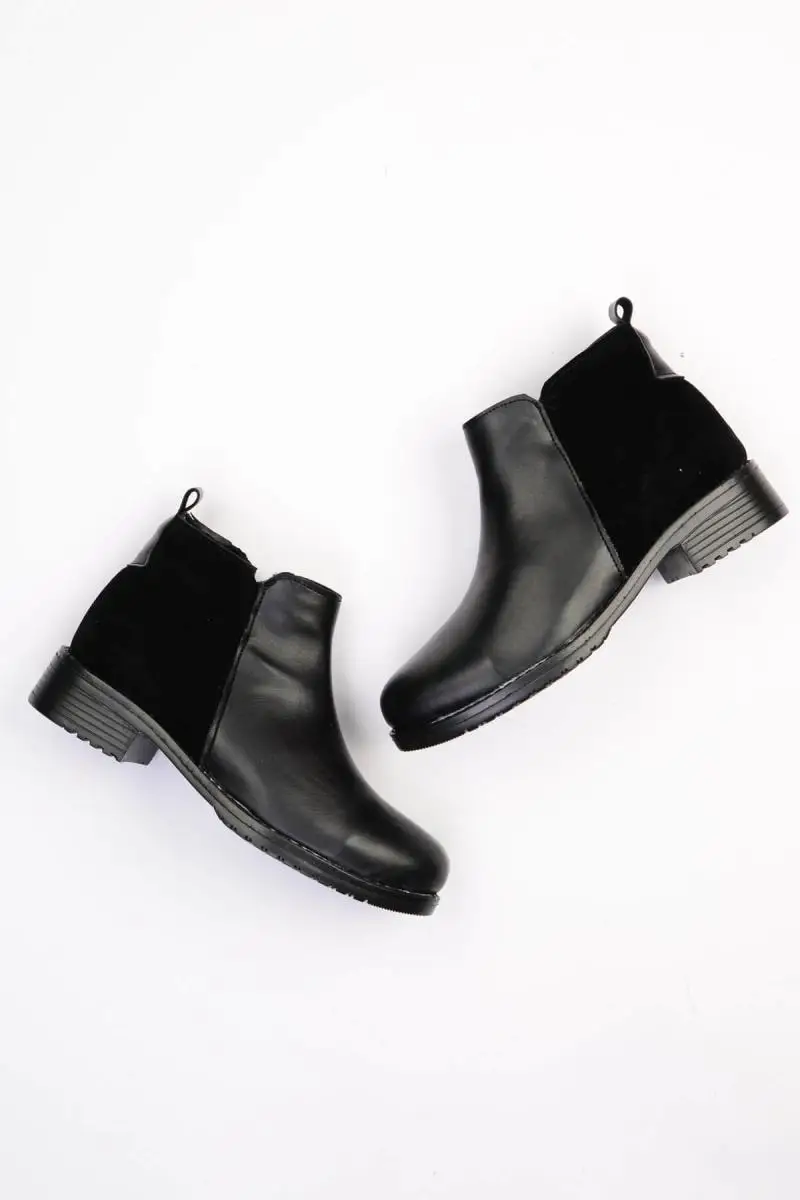 Bambi/черные замшевые женские ботинки G0442103209| |