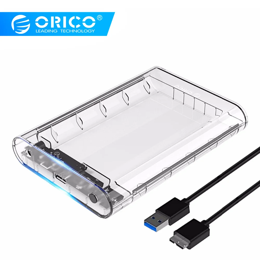 Прозрачный чехол Orico 3139U3 для жесткого диска 3 5 дюйма Usb 0 Гбит/с Sata3.0 Поддержка