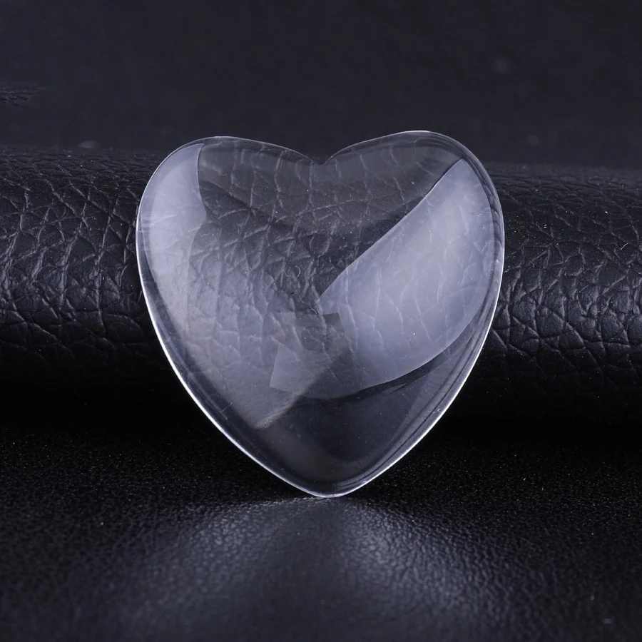 30 Counts Heart Bezels Silver-color Pendant Trays With Glass Cabochon Dome Tiles For Jewelry Making 60 | Украшения и аксессуары