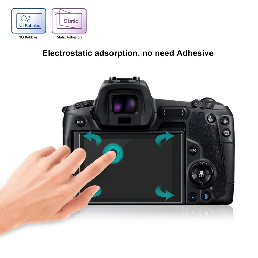 PULUZ 2.5D изогнутый край 9H твердость камеры закаленное защитная стеклянная пленка