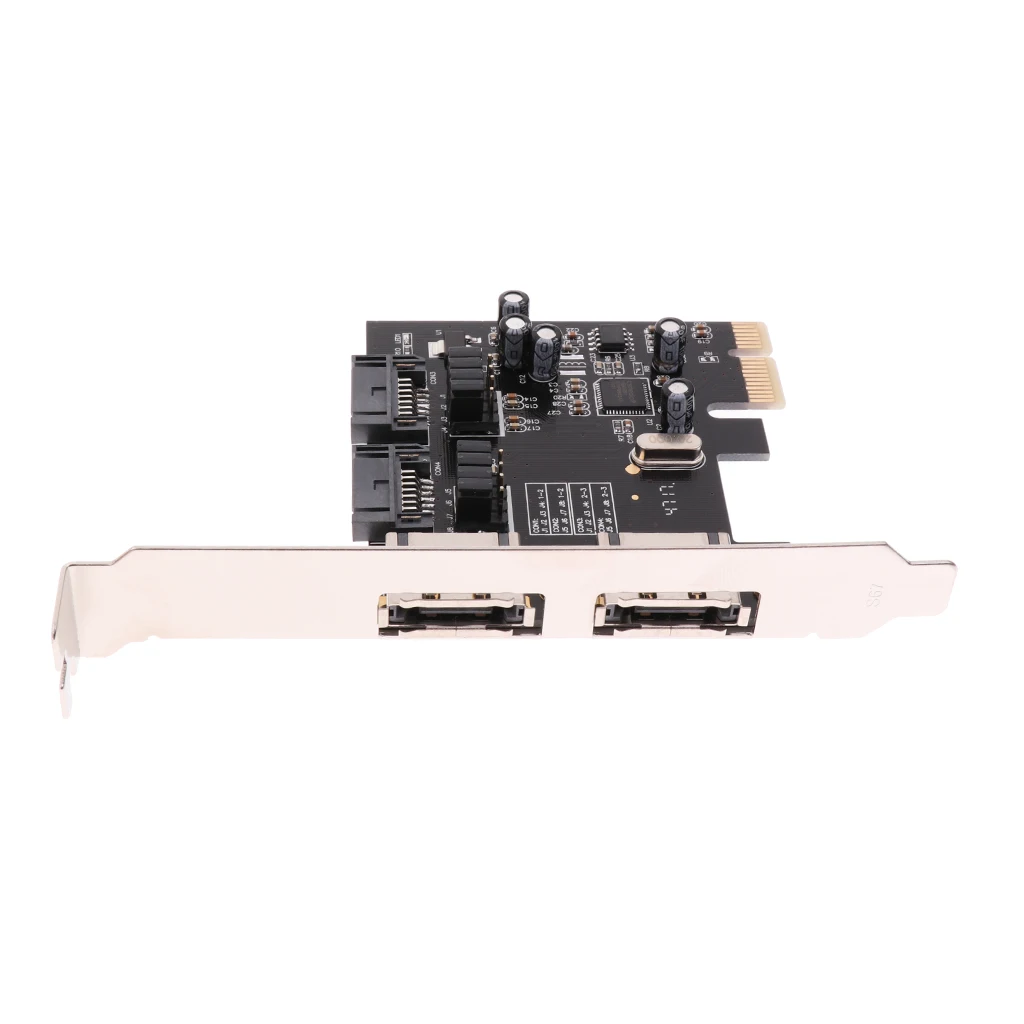 Dovewill настольные компьютеры PCIE до 2xSATA3. 0/2x ESATA 6 Гбит/с плата адаптера контроллера