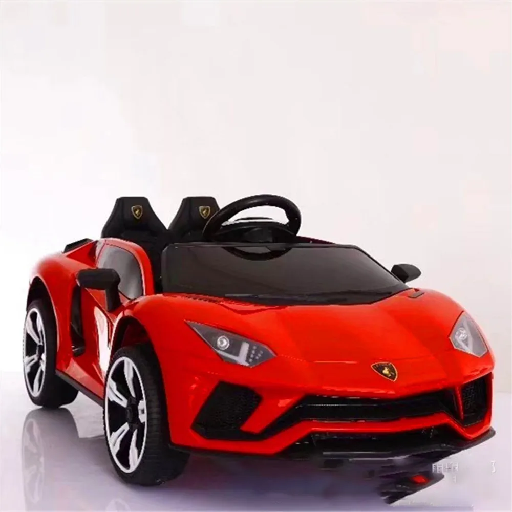Children's electric car four-wheeled kart can sit male and female baby remote control toy inflatable wheel kid motorcycle |
