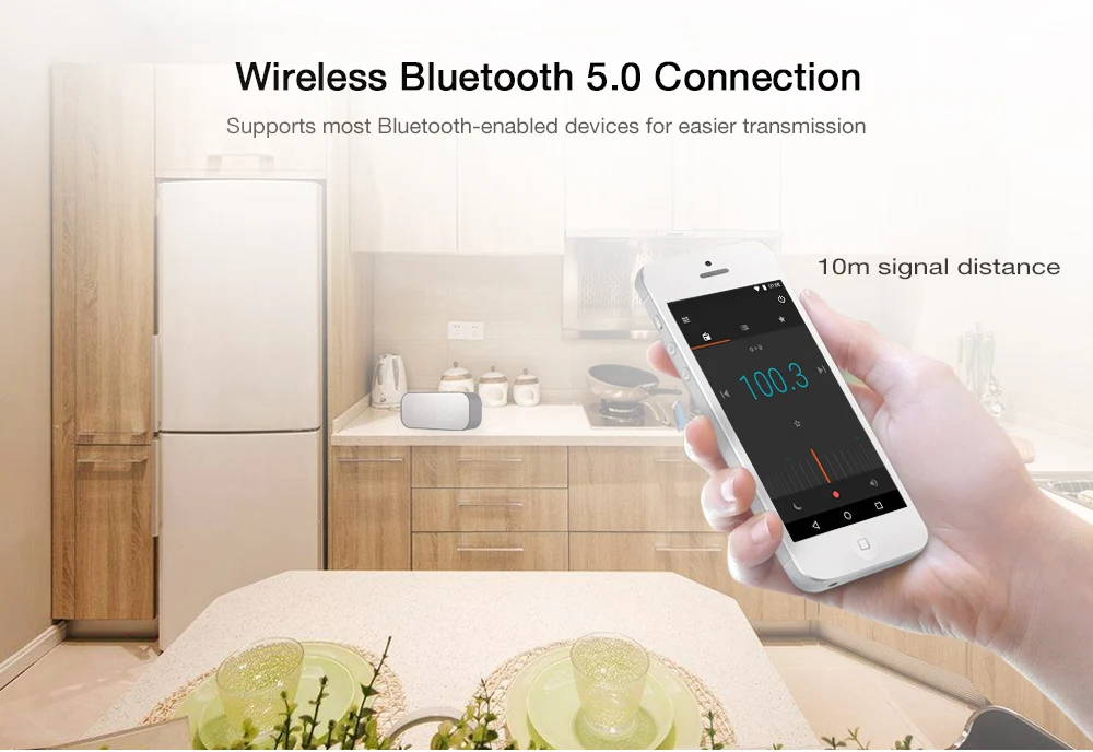 Новый AEC BT501 Мини цифровой будильник беспроводной Bluetooth стерео динамик Колонка