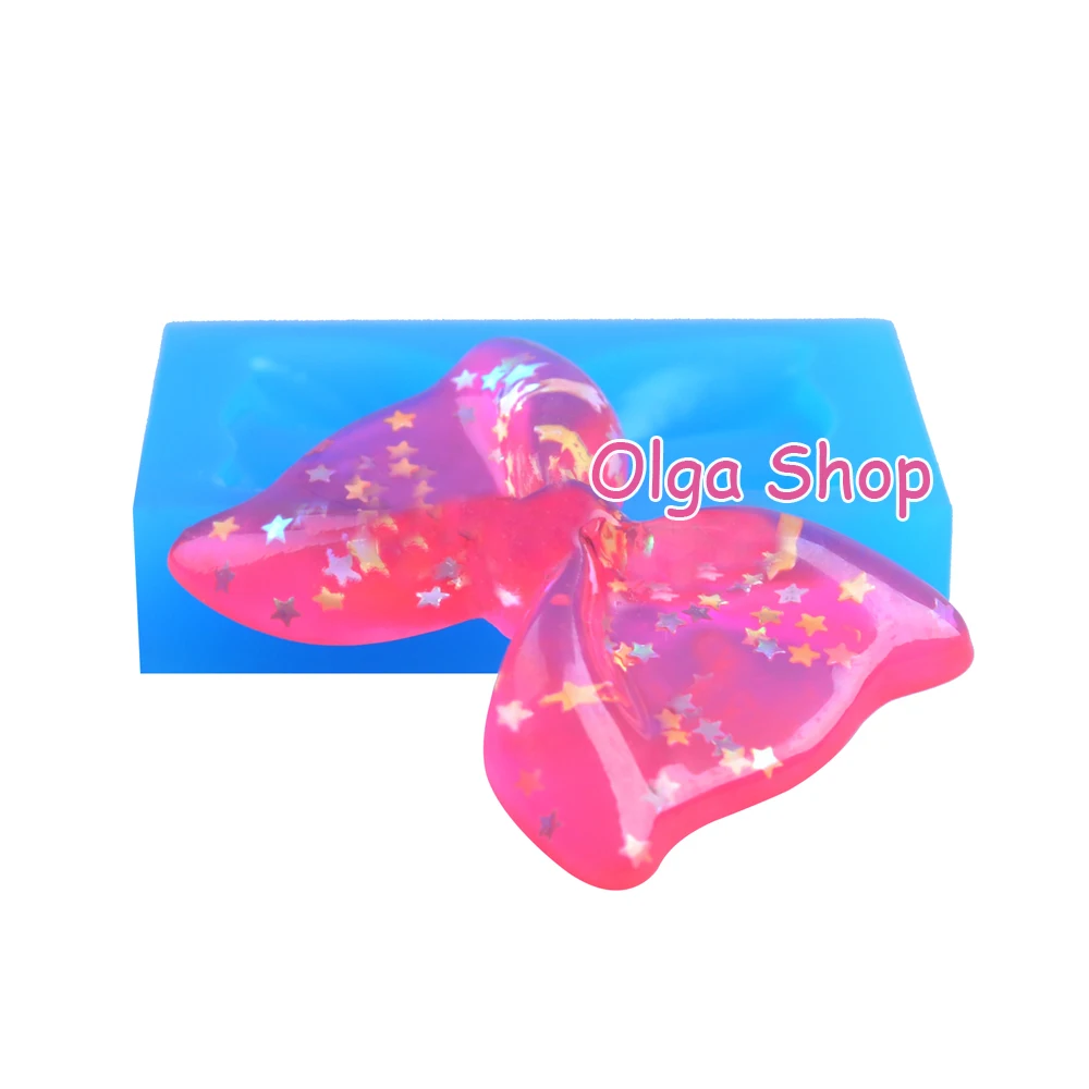FYL322 3D бантик Гибкая силиконовая форма-украшение торта Sugarcraft-печенья прессформы
