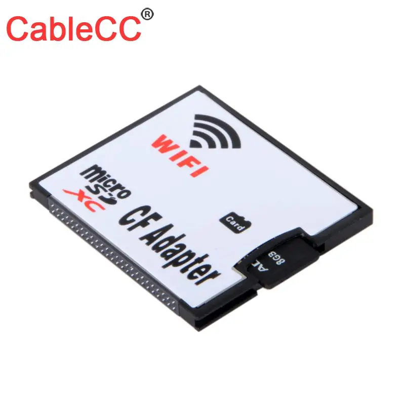 Cablecc Wi Fi адаптер карта памяти TF Micro SD к CF компактный набор флэш карт для цифровой
