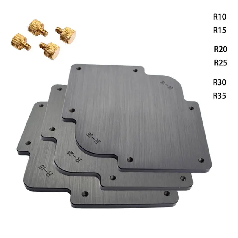3 шт./компл. деревообрабатывающий триммер R филе шаблон Угловой радиус