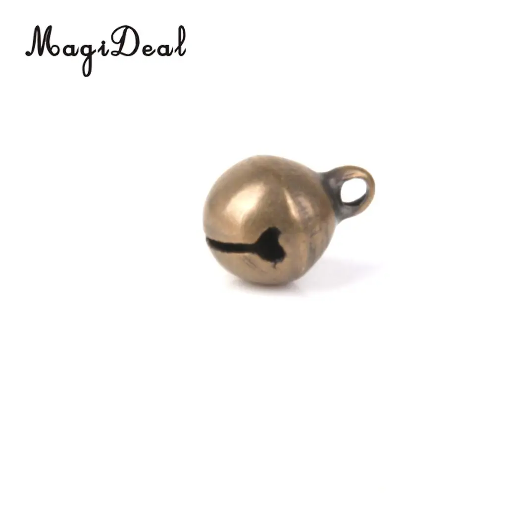 MagiDeal 100 шт. античная бронза латунь Jingle Bells очаровательные бусины фурнитура для