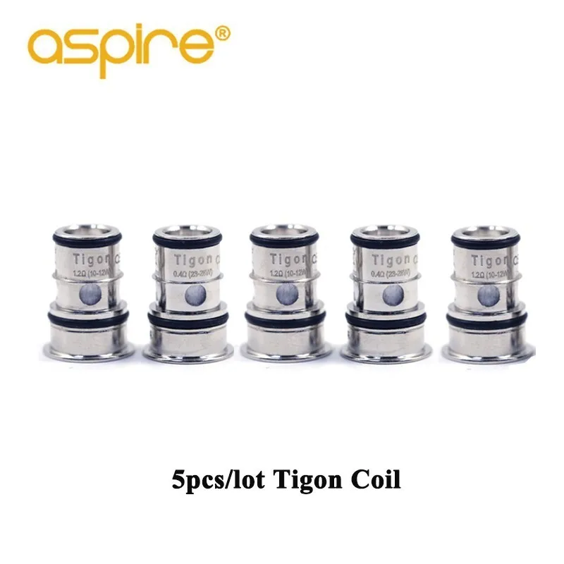 

5pcs/Pack New Arrival In Stock Electronic Cigarette Aspire Tigon Kit Replacement Vape Coil DTL 0.4ohm MTL 1.2ohm Core