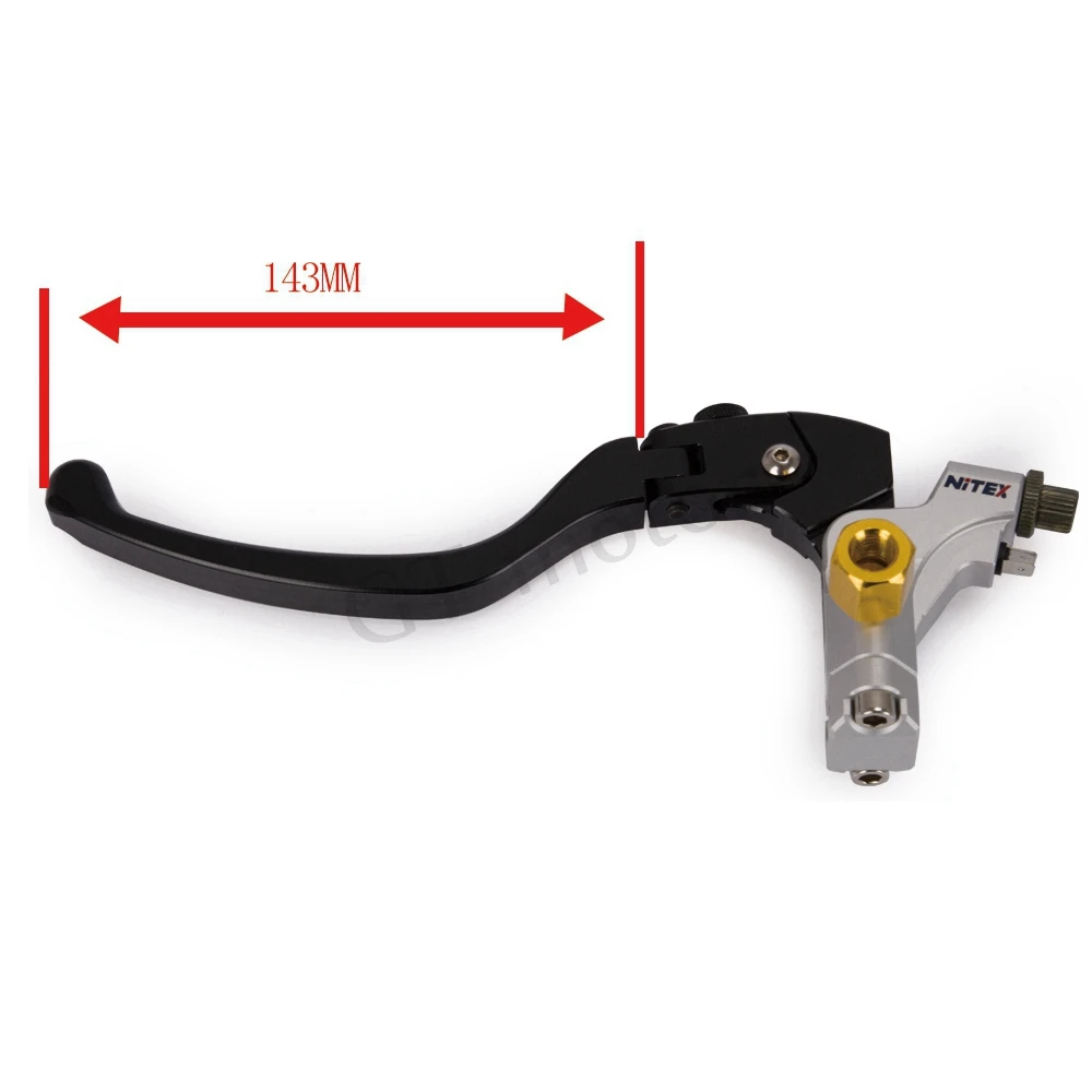

Motorcycle Pair Clutch Cable Clamp Left Side & Brake Master Cylinder Hydraulic Right Lever 16X16 Piston For YAMAHA R3 R6 MT07