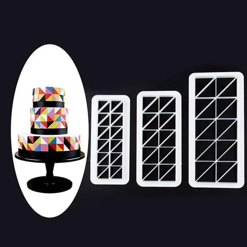 3 шт./компл. геометрическая форма для печенья торта Формы помадки шоколада резак