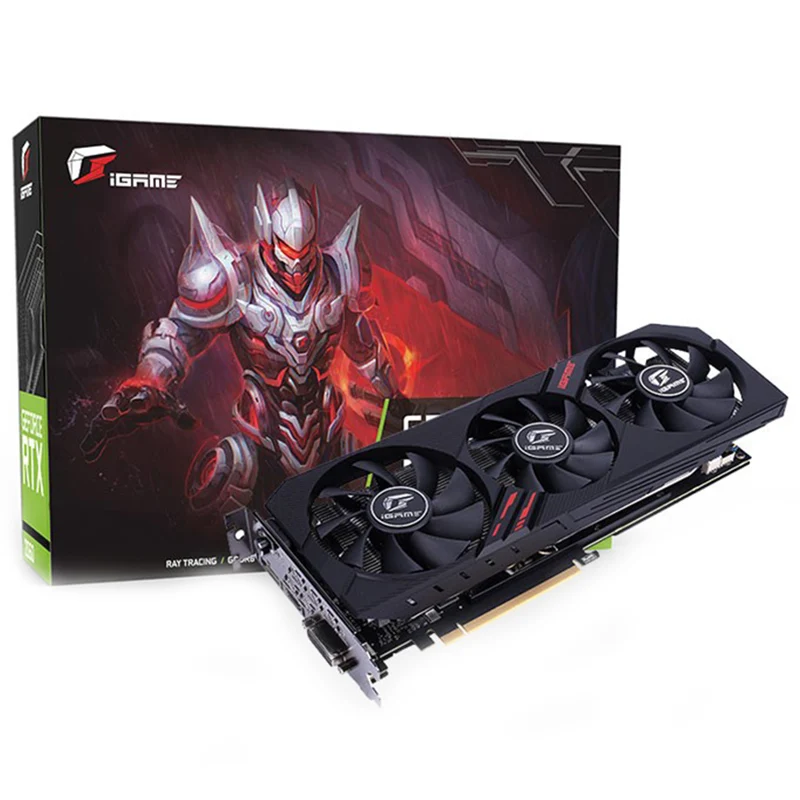 Красочные видеокарты iGame GeForce GTX 1660 Ultra 6GB NVIDIA Gaming 1530MHz GDDR5 CUDA Cores 1408 DP HDMI
